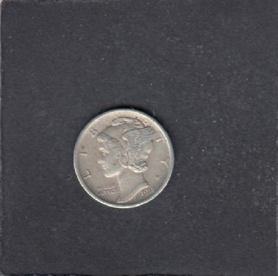 Beschrijving: 1 Dime MERCURY